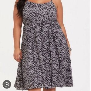 Torrid Leopard Print Sleeveless Dress size 4